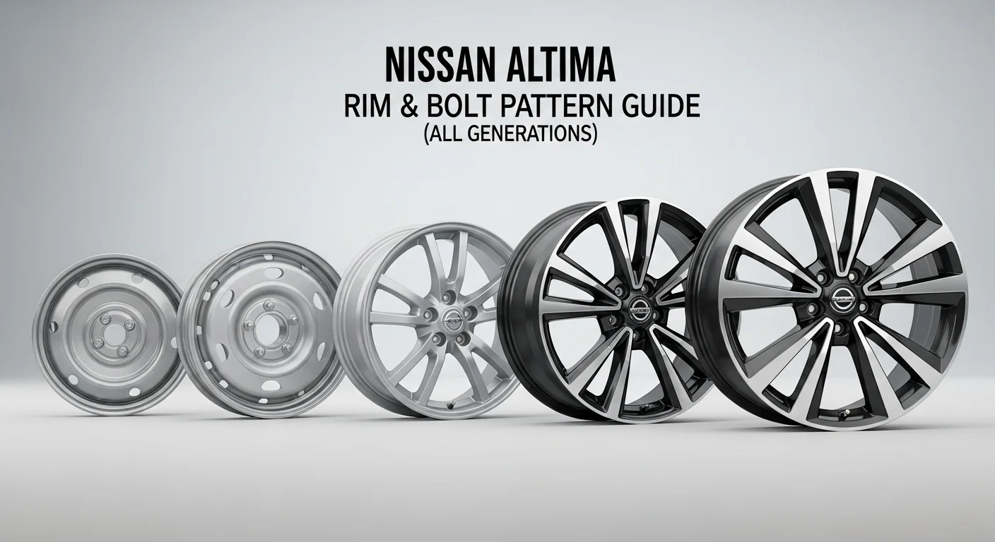 Nissan Altima Rim & Bolt Pattern Guide (All Generations)